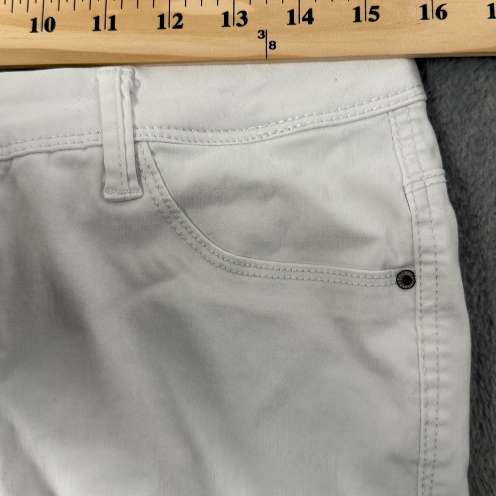 Curve Appeal Jeans Women 12/31 White Minimalist High Rise Skinny Jeggings Casual - Picture 8 of 12